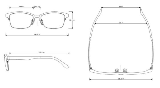 Unique Anti Blue Light Eyeglass With  Far Infrared Emission Customizable