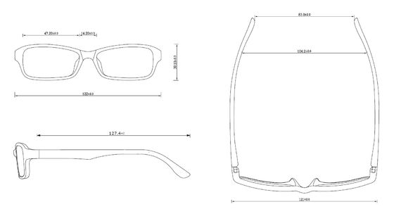 Safe Healthy Swiss EMS TR90 Material Anti Bacterial Glasses Kiddy Eyewear
