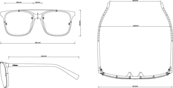 Gloss Trans Blue Anti Bacterial Glasses for Women's UV Protection Sunglasses 59mm